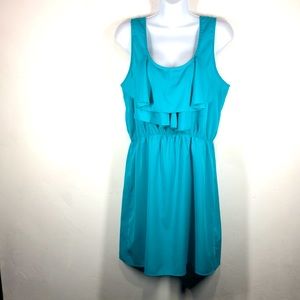 UP by Ultra Pink ruffle sleeveless dress size large